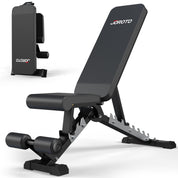 JOROTO MD60 Verstellbare Hantelbank Klappbare Trainingsbank Schrägbank mit 1,5 mm verdickter Stahl für Zuhause