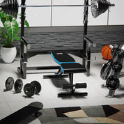 JX FITNESS Hantelbank Verstellbar Multifunktions 90 Grad Fitness Trainingsbank als Schrägbank Flachbank Negativbank für Sit-ups Bizeps-Übung und Rückentrainer, Beinstütze Bauch Übung
