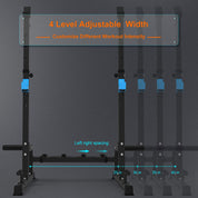 Squat Rack Multi-Funktions Barbell Rack Höhenverstellbarer Hantelständer für Sportstudio Zuhause Gewichtheben Bankdrücken Dip-Station Tragbare Krafttraining Kurzhantelablage