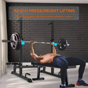 Squat Rack Multi-Funktions Barbell Rack Höhenverstellbarer Hantelständer für Sportstudio Zuhause Gewichtheben Bankdrücken Dip-Station Tragbare Krafttraining Kurzhantelablage